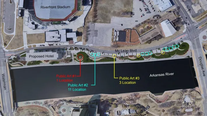 Wichita Design Council approves concepts for new riverbank artworks